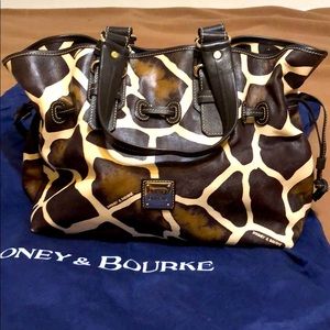 Dooney & Bourke Giraffe Pattern Leather Bag